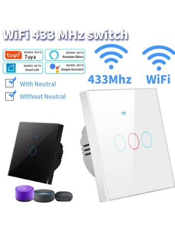 WiFi Smart Switch Shein, alb