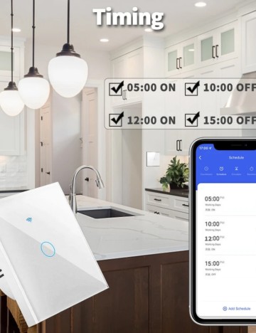 WiFi Smart Switch Shein, alb