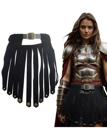 Curea cu franjuri Shein, negru