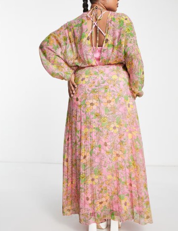 Rochie maxi ASOS, mix culori