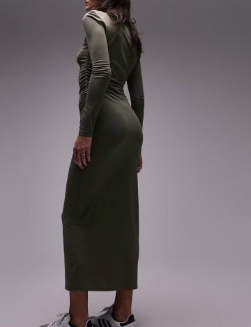 Rochie maxi ASOS, kaki