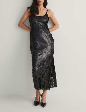 Rochie midi RESERVED, negru