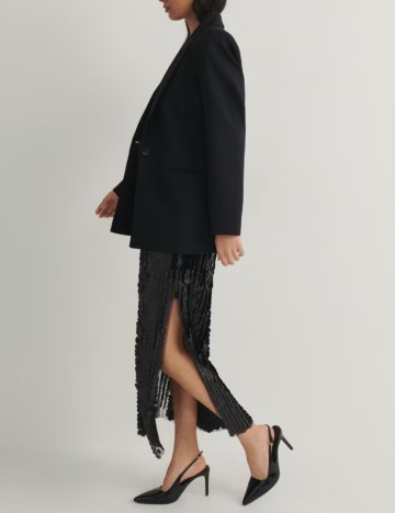 Rochie midi RESERVED, negru