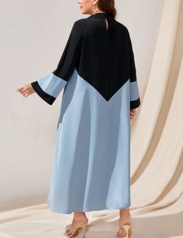 Rochie maxi Shein Curve+, mix culori