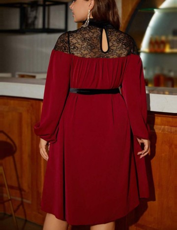 Rochie midi Shein, vișiniu