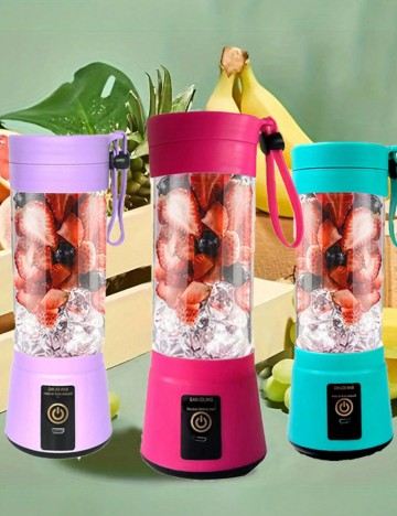 Blender portabil cu încărcare USB Shein, roz