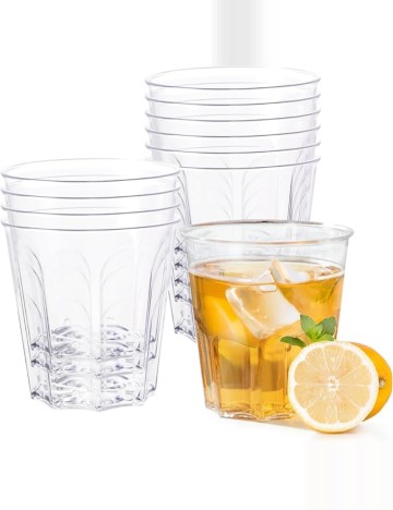 Set pahare de plastic Shein, transparent