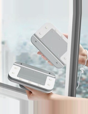 Dispozitiv magnetic de curățare pentru ferestre Shein, alb