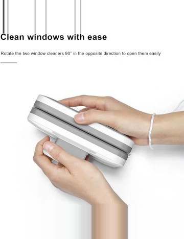 Dispozitiv magnetic de curățare pentru ferestre Shein, alb