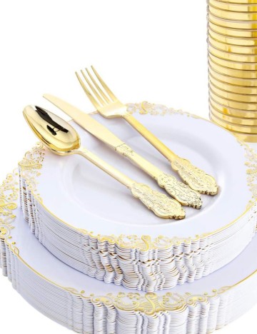 Set Tacâmuri Shein, auriu