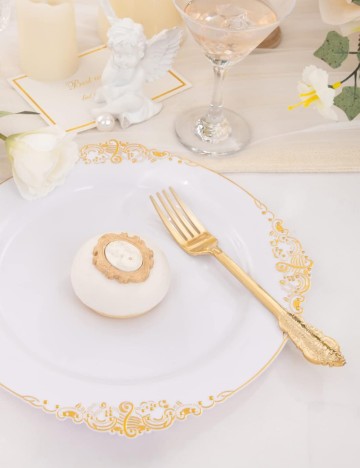 Set furculițe Shein, auriu