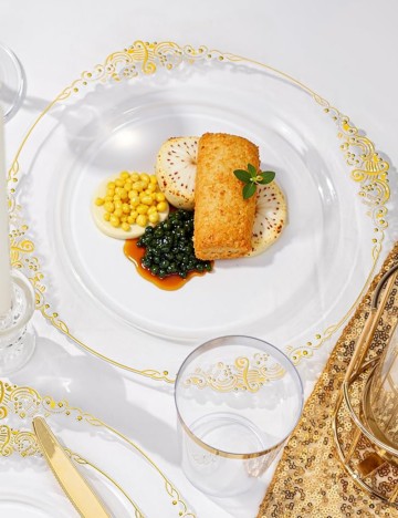 Set farfurii Shein, transparent