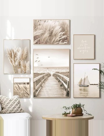 Pânză cu imprimeu Shein, bej