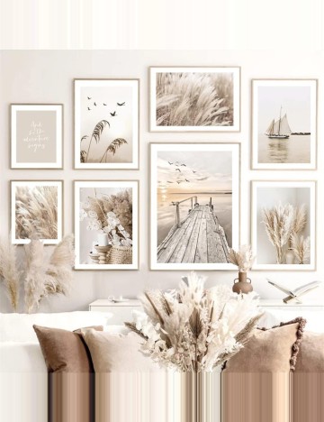 Pânză cu imprimeu Shein, bej