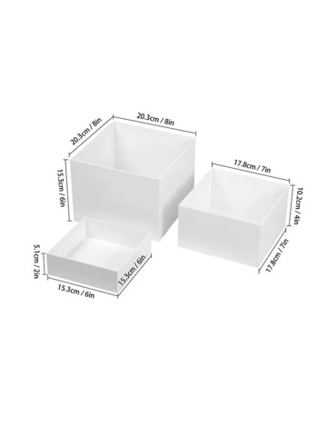 Set suporturi Shein, alb