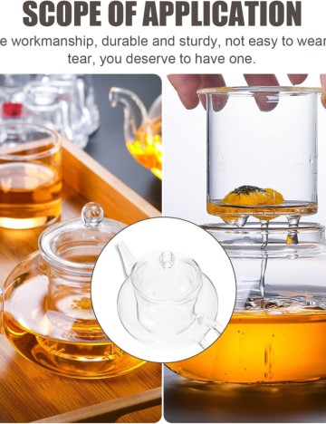 Mini ceainic Shein, transparent