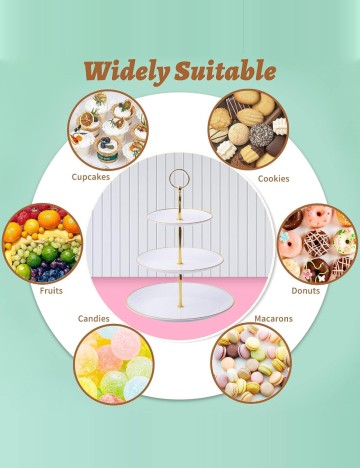 Platou pentru servire Shein, alb