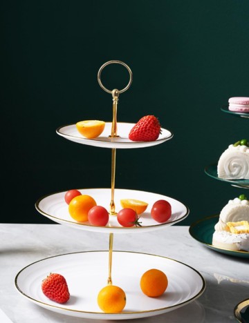 Platou pentru servire Shein, alb