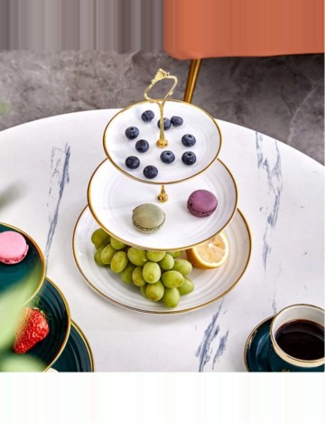 Platou pentru servire Shein, alb