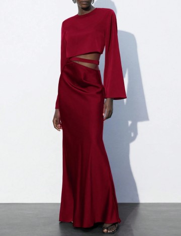 Rochie maxi Shein, vișiniu