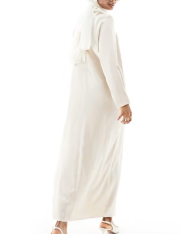 Rochie maxi ASOS, bej