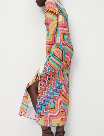 Rochie midi Zara, mix culori