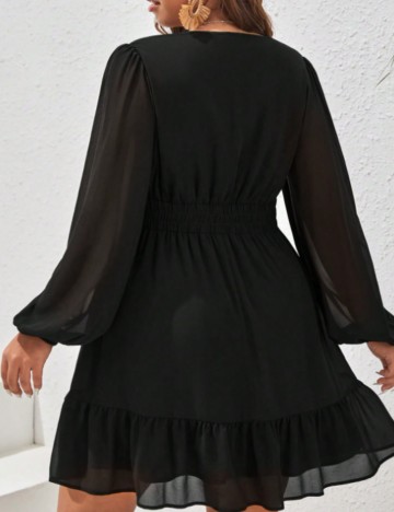 Rochie midi Shein Curve+, negru