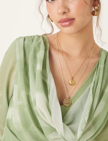 Rochie maxi ASOS, verde