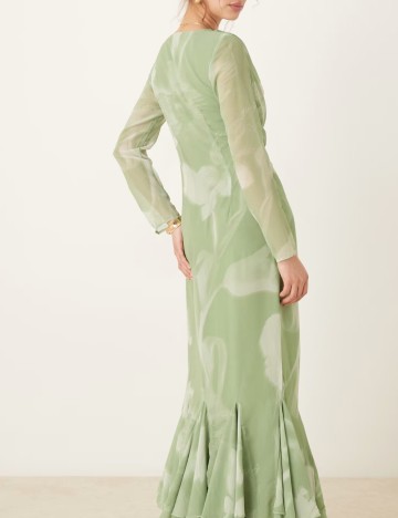 Rochie maxi ASOS, verde