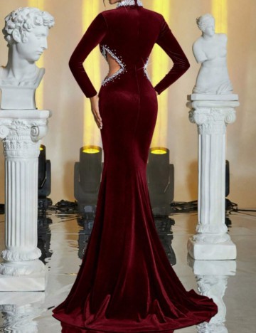 Rochie de ocazie Shein, vișiniu