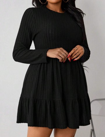 Rochie mini Shein Curve+, negru