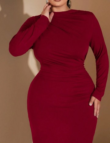 Rochie maxi Shein Curve+, vișiniu