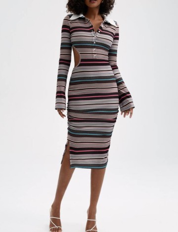 Rochie midi Shein, mix culori