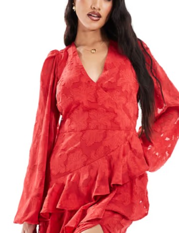 Rochie midi IN THE STYLE, roșu