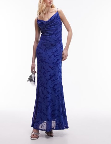 Rochie maxi Topshop, albastru