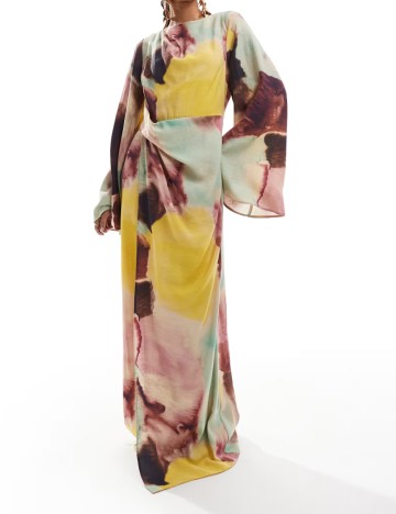 Rochie maxi ASOS, mix culori