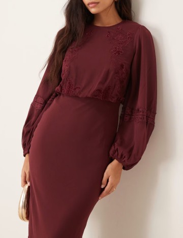 Rochie maxi ASOS, vișiniu