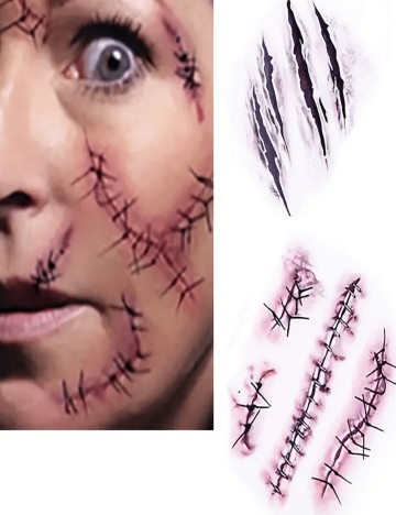 Set tatuaje temporare Shein, mix culori