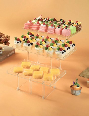 Suport pentru prăjituri Shein, transparent