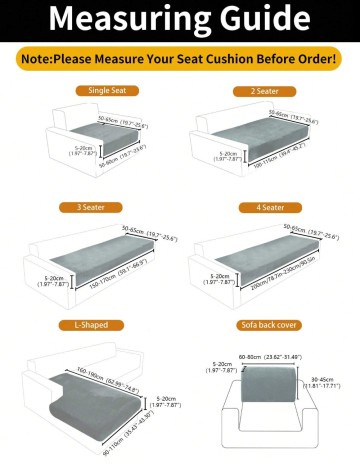 Husă de canapea Shein, gri