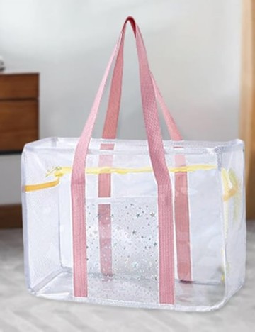 Geantă de plajă Shein, transparent