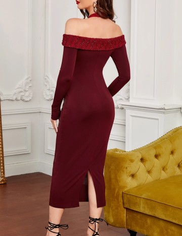 Rochie midi Shein, vișiniu