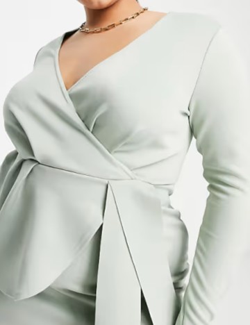 Rochie midi ASOS, verde