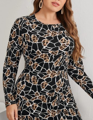 Rochie midi Shein, mix culori