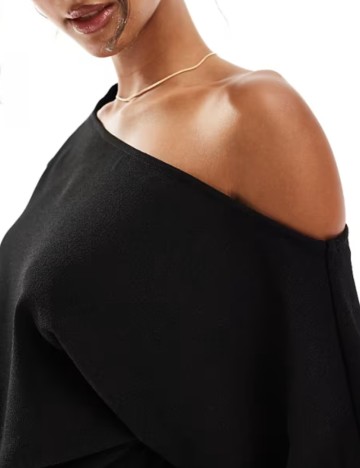 Rochie midi ASOS, negru