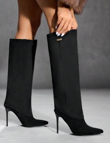 Cizme cu toc Shein, negru