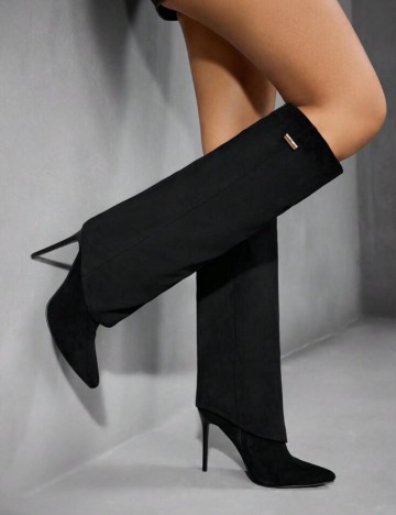 Cizme cu toc Shein, negru