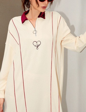 Rochie midi Shein, crem