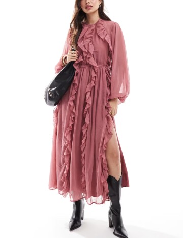 Rochie maxi ASOS, mov