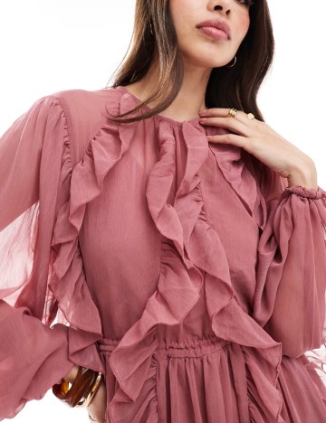 Rochie maxi ASOS, mov